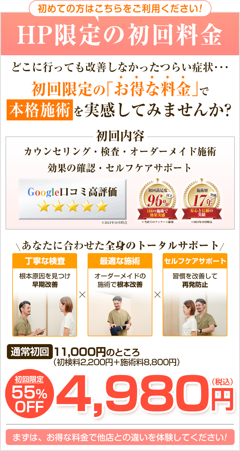 初回4980円